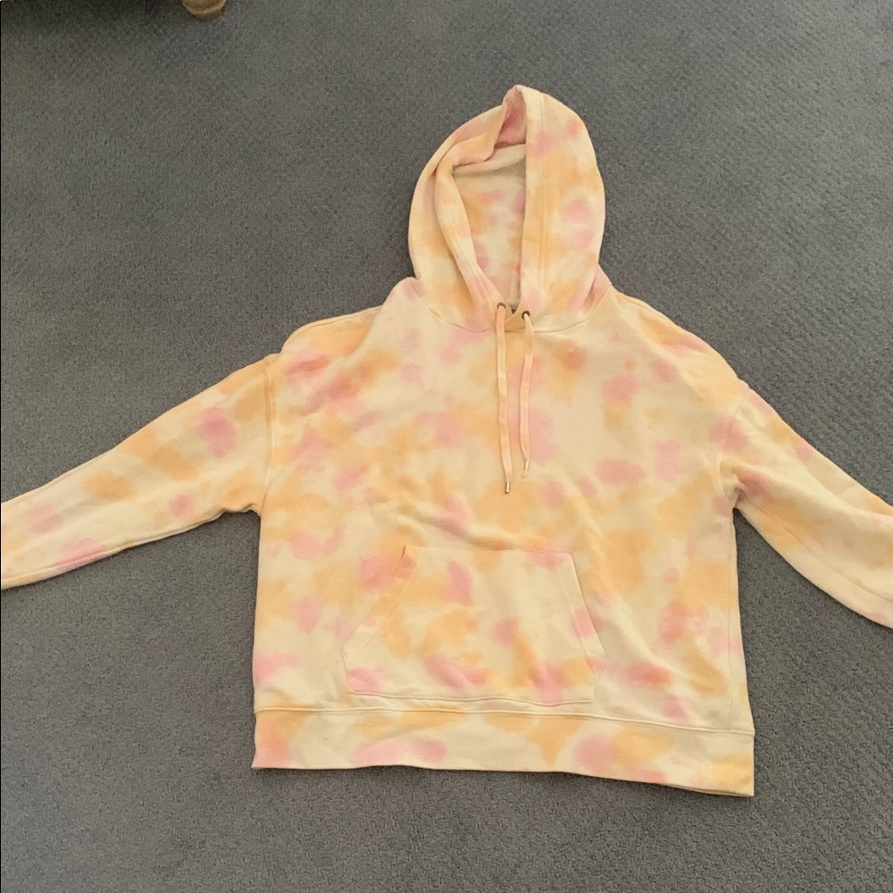 Chaps Cream and Pink and orange  Hoodie
